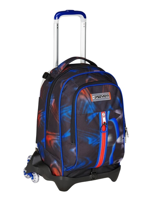 OPTICAL SHADE BOY Rucsac tip troler cu 3 roți, detașabil albastru reflex - Rucsacuri cu role