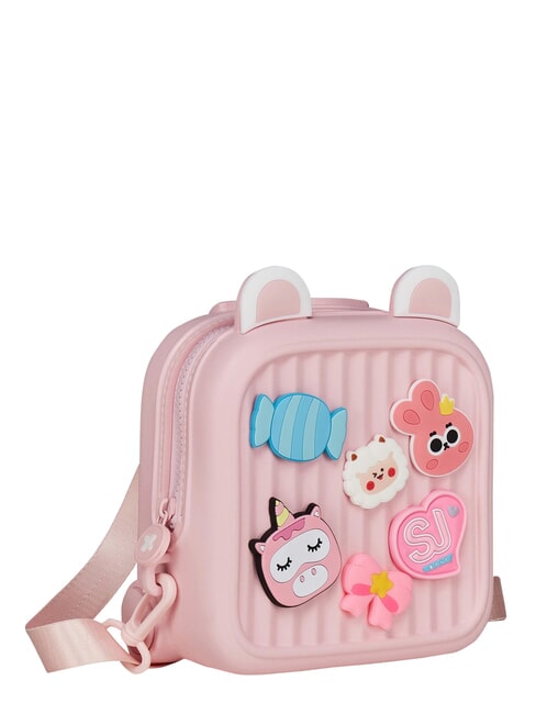 GIRLY PINS Rucsac mini cu ace detașabile LOLLIPOP PINK - Rucsacuri pentru școală și timp liber