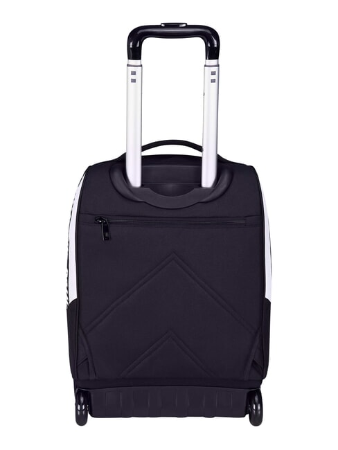 MAGIC GOAL Rucsac troler Juventus, 2 roți, fix STRIPE BLACK / WHITE - Rucsacuri cu role