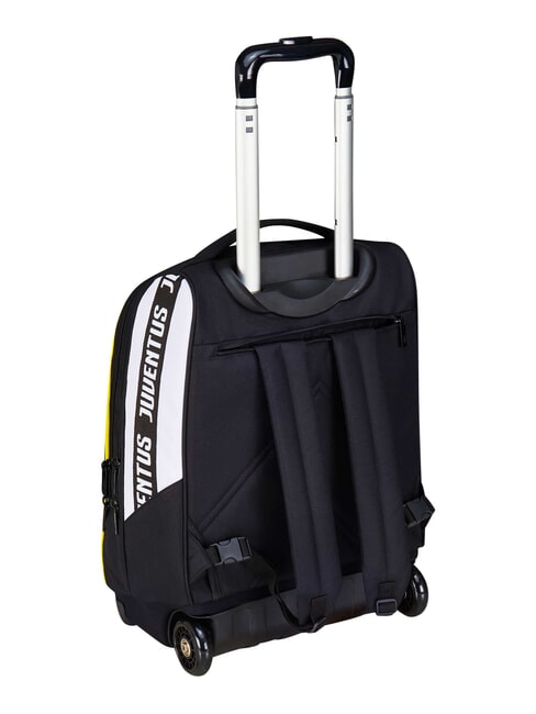 MAGIC GOAL Rucsac troler Juventus, 2 roți, fix STRIPE BLACK / WHITE - Rucsacuri cu role