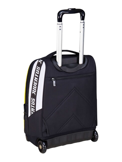 MAGIC GOAL Rucsac troler Juventus, 2 roți, fix STRIPE BLACK / WHITE - Rucsacuri cu role