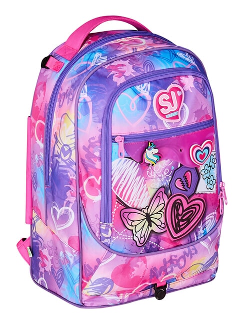 TINYPATCH GIRL Rucsac tip troler cu 3 roți, detașabil PLAJA NEGRU - Rucsacuri cu role