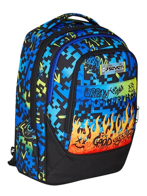 SCRIBBLED FLAME Rucsac detașabil cu 2 roți PINENEEDLE - Rucsacuri cu role