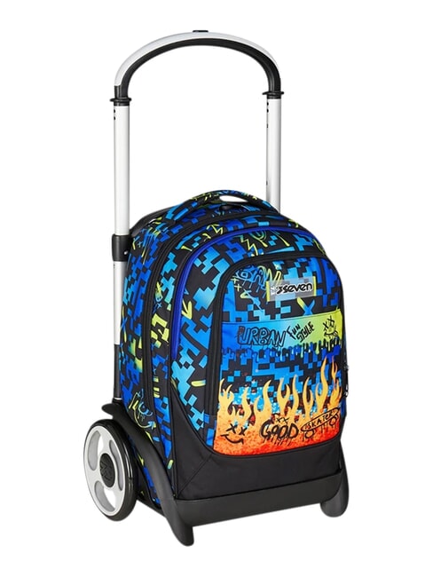 SCRIBBLED FLAME Rucsac detașabil cu 2 roți PINENEEDLE - Rucsacuri cu role