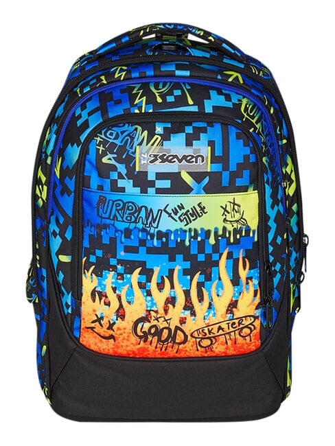 SCRIBBLED FLAME Rucsac detașabil cu 2 roți PINENEEDLE - Rucsacuri cu role