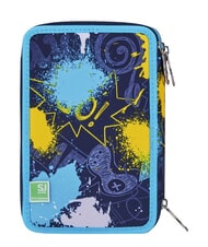 SJGANG SJ EVER Penar cu 3 fermoare turcoaz albastru - Penare și accesorii - 3