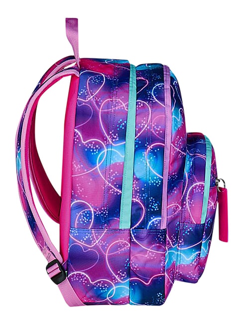SJ EVER MULTIHEART GIRL Rucsac cu compartiment dublu royalviol - Rucsacuri pentru școală și timp liber