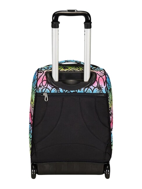 JUMPLOVE Rucsac tip troler cu 2 roți, fix ROSU RODAMINĂ - Rucsacuri cu role