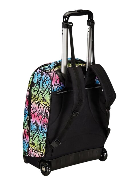 JUMPLOVE Rucsac tip troler cu 2 roți, fix ROSU RODAMINĂ - Rucsacuri cu role