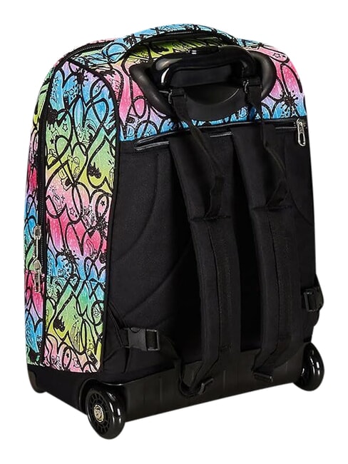 JUMPLOVE Rucsac tip troler cu 2 roți, fix ROSU RODAMINĂ - Rucsacuri cu role