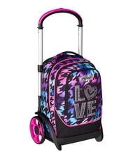 SEVEN GLOW LOVE Rucsac detașabil cu 2 roți negru - Rucsacuri cu role - 4