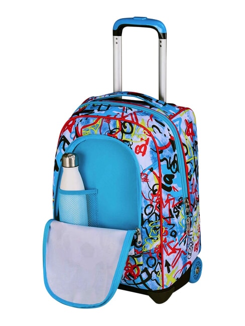 JUNIOR Rucsac tip troler cu 2 roți, fix negru - Rucsacuri cu role