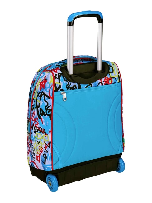 JUNIOR Rucsac tip troler cu 2 roți, fix negru - Rucsacuri cu role