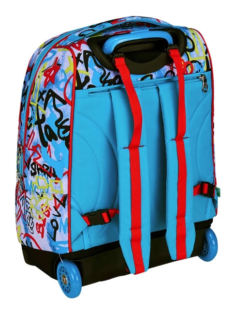 JUNIOR Rucsac tip troler cu 2 roți, fix negru - Rucsacuri cu role