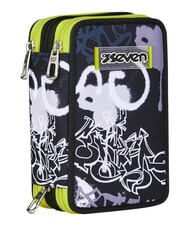 SEVEN GET TOGETHER Penar cu 3 fermoare steelgray - Penare și accesorii - 7