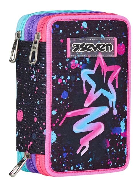 GET TOGETHER Penar cu 3 fermoare negru - Penare și accesorii