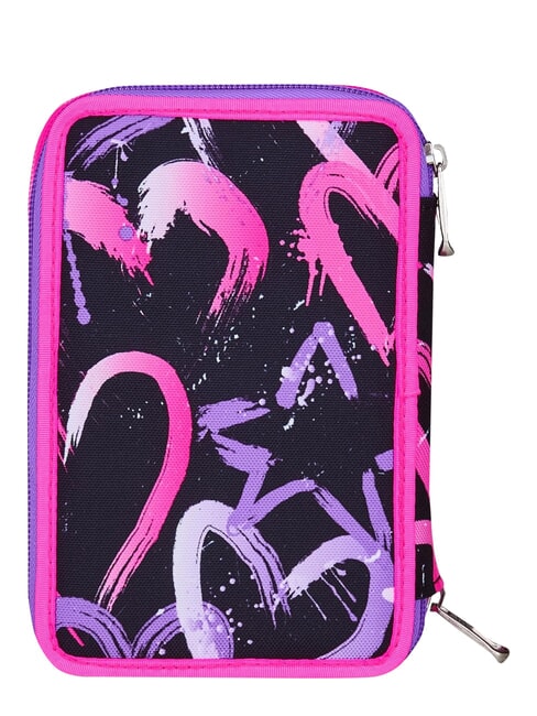 GET TOGETHER Penar cu 3 fermoare căpșună roz - Penare și accesorii