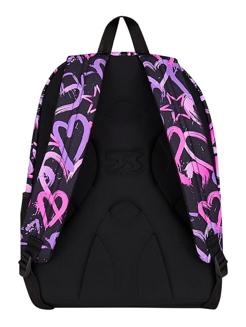 LOVELY ELEMENTS Rucsac cu compartiment dublu căpșună roz - Rucsacuri pentru școală și timp liber