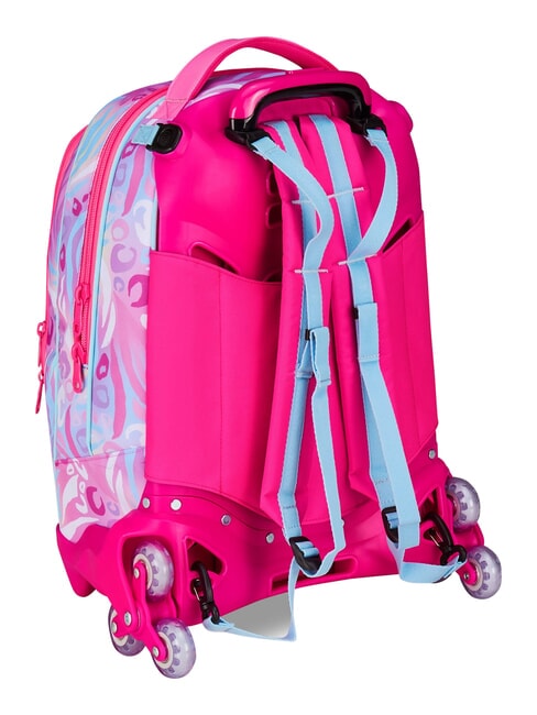 PLUSHY RABBIT Rucsac tip troler cu 3 roți, detașabil păpușă roz - Rucsacuri cu role