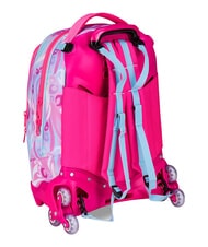 SJGANG PLUSHY RABBIT Rucsac tip troler cu 3 roți, detașabil păpușă roz - Rucsacuri cu role - 5
