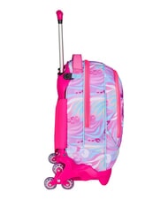 SJGANG PLUSHY RABBIT Rucsac tip troler cu 3 roți, detașabil păpușă roz - Rucsacuri cu role - 2