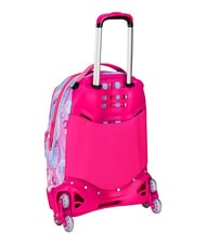 SJGANG PLUSHY RABBIT Rucsac tip troler cu 3 roți, detașabil păpușă roz - Rucsacuri cu role - 10