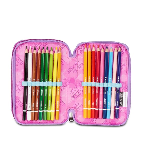 GLOOMY HEART Penar cu 3 fermoare Bluedeep - Penare și accesorii