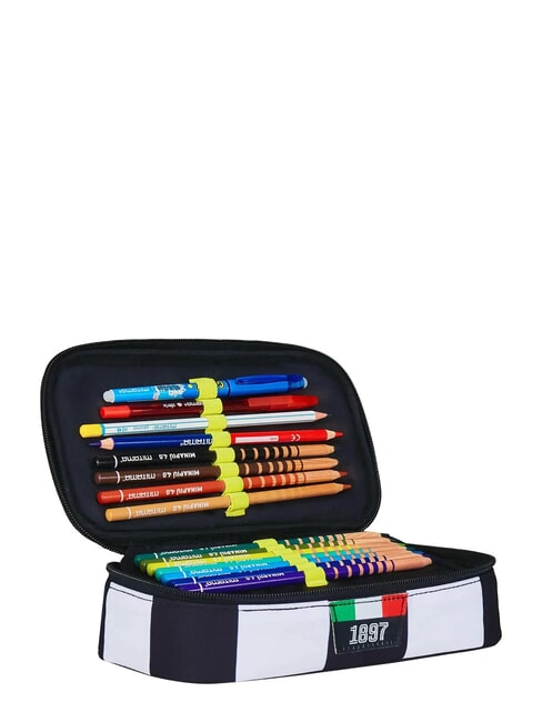 MAGIC GOAL Penar Juventus, husă rapidă STRIPE BLACK / WHITE - Penare și accesorii