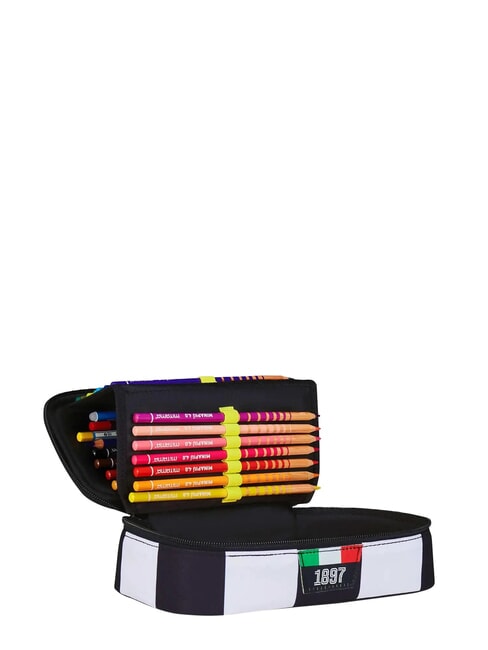 MAGIC GOAL Penar Juventus, husă rapidă STRIPE BLACK / WHITE - Penare și accesorii