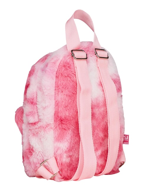 PLUSHY ANIMALS Rucsac mini din blană PLAJA NEGRU - Rucsacuri pentru școală și timp liber