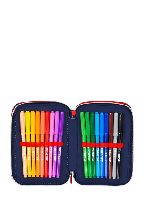 HANG TIME Penar cu 3 fermoare albastru deschis - Penare și accesorii