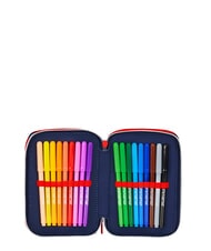 SPIDERMAN HANG TIME Penar cu 3 fermoare albastru deschis - Penare și accesorii - 3