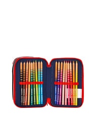 SPIDERMAN HANG TIME Penar cu 3 fermoare albastru deschis - Penare și accesorii - 5