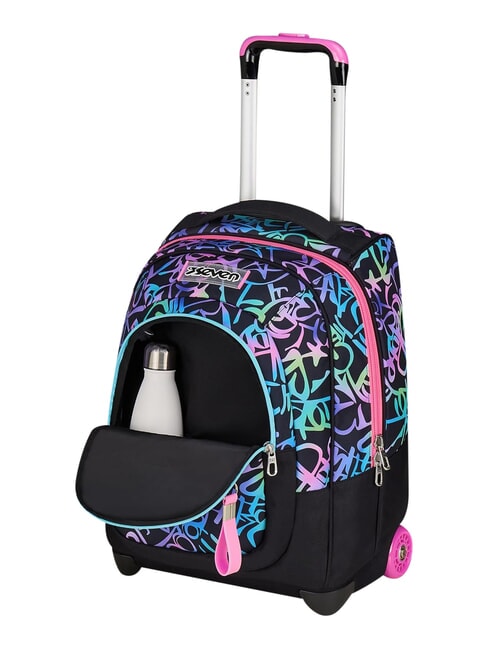 SPRINKLING Rucsac tip troler cu 2 roți, fix fuxiafluo - Rucsacuri cu role
