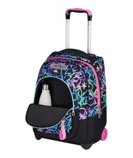SEVEN SPRINKLING Rucsac tip troler cu 2 roți, fix fuxiafluo - Rucsacuri cu role - 5