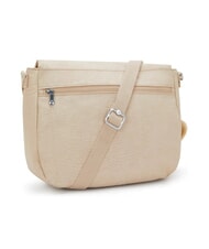 KIPLING EARTHBEAT M Geantă de umăr bej strălucitor - Genți femei - 4