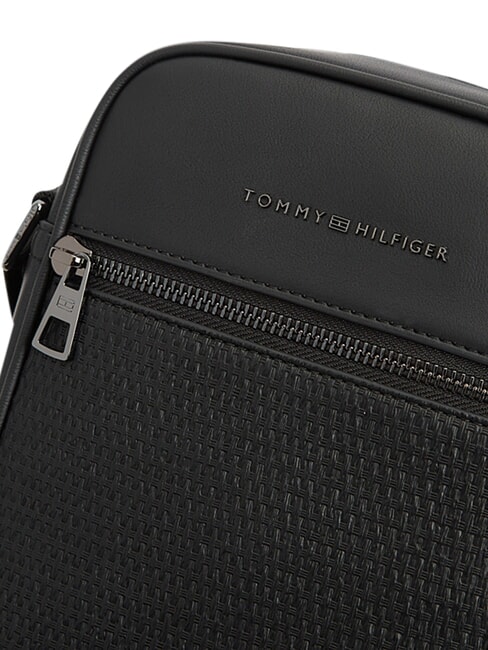 TH WOVEN Geantă mică cu buzunar negru - Genți de umăr bărbați