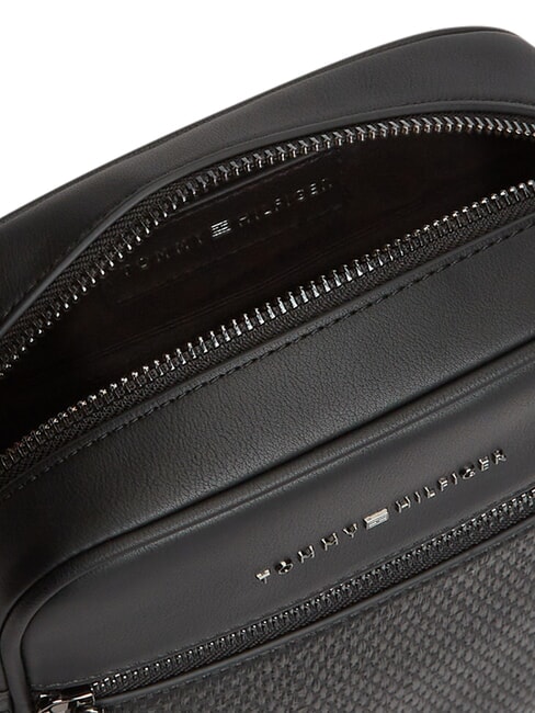 TH WOVEN Geantă mică cu buzunar negru - Genți de umăr bărbați