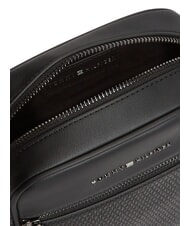 TOMMY HILFIGER TH WOVEN Geantă mică cu buzunar negru - Genți de umăr bărbați - 5