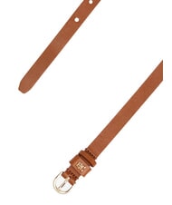 TOMMY HILFIGER TH LOGO Curea subțire din piele pentru femei coniac - Curele - 4