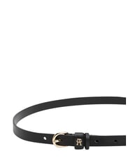 TOMMY HILFIGER TH LOGO Curea subțire din piele pentru femei negru - Curele - 3