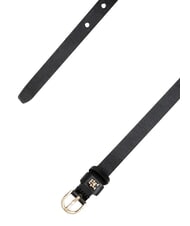 TOMMY HILFIGER TH LOGO Curea subțire din piele pentru femei negru - Curele - 4