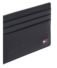 TOMMY HILFIGER TH EMBOSSED Suport card de credit, piele albastru spațial - Portofele bărbați - 4