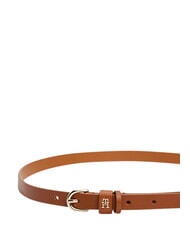 TOMMY HILFIGER TH LOGO Curea subțire din piele pentru femei coniac - Curele - 3