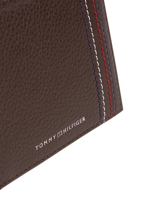 TH CENTRAL Portofel din piele boabe de cafea - Portofele bărbați