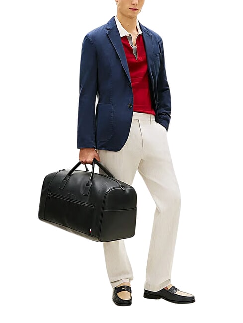 TH WOVEN Geantă de m&acirc;nă negru - Genți de voiaj