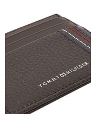 TOMMY HILFIGER TH CENTRAL Suport card de credit, piele boabe de cafea - Portofele bărbați - 4
