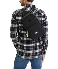 TOMMY HILFIGER TJ DAILY ELEVATED Geantă pe un singur umăr negru - Borsete de br&acirc;u - 2