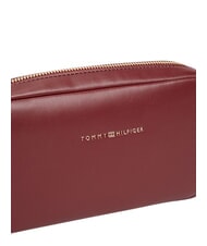 TOMMY HILFIGER TH ESSENTIAL Geantă de umăr mini catifea maro - Genți femei - 4
