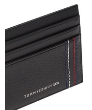 TOMMY HILFIGER TH CENTRAL Suport card de credit, piele negru - Portofele bărbați - 4